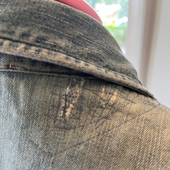 DISTRESSED DENIM JACKET - Picture 8 of 12